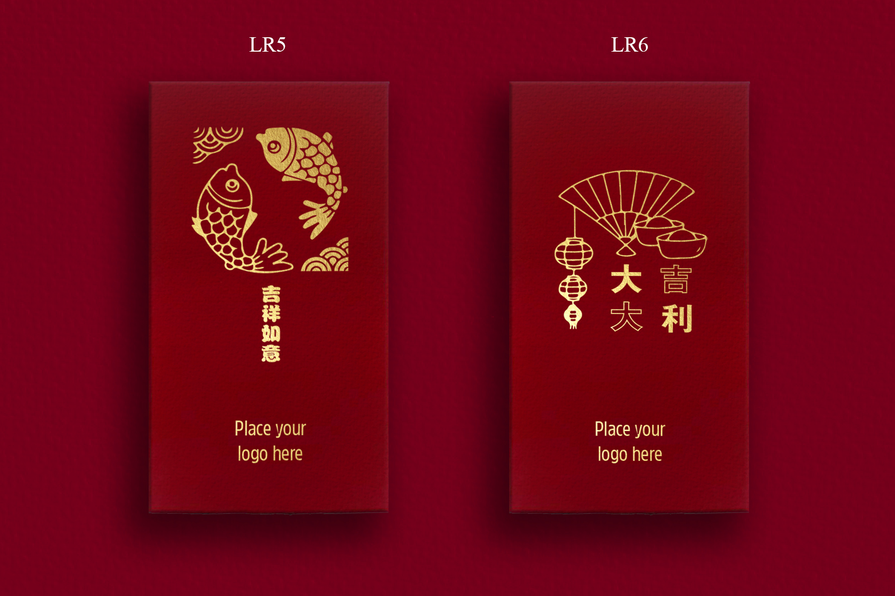 luxury red packet design